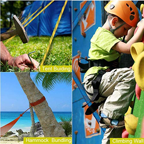 Cuerda de seguridad Tonyko para escalar al aire libre y en interiore, para paracaídas e incendios, 30m(98.4ft)