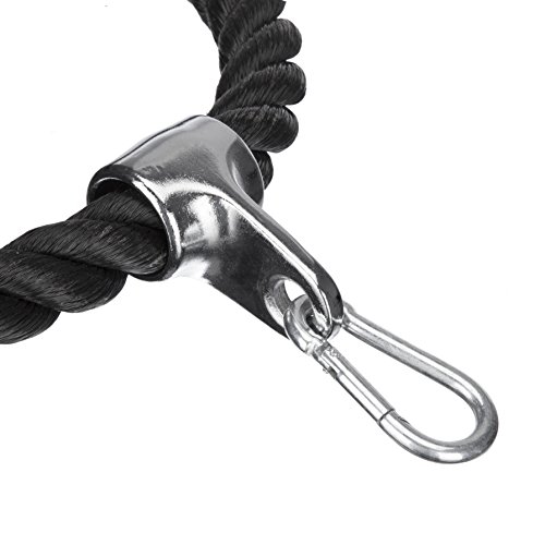 Cuerda para tríceps Katai multigimnasio para empujar y tirar hacia abajo​​Cuerda accesoria completa con enganche Mosquetón de gancho