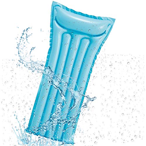 CYSJ Tumbona Inflable para Piscina Hamacas Inflables Cama Inflable Fila Cama Flotante Plegable Juguetes acuáticos para Piscinas Agua Hamaca for Adultos - Azul