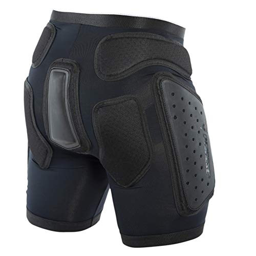 Dainese Action Shorts EVO Protección de esquí, Unisex Adulto, Negro/Blanco, Large