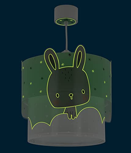 Dalber Lámpara Infantil De Techo Baby Bunny Conejito Conejo Verde (61152H)