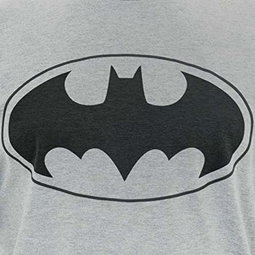 DC Comics Camiseta para Hombre Batman Gris Large