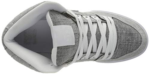 DC Shoes Pure High-Top WC TX Se, Zapatillas de Skateboard Hombre, Rojo (Grey/Grey/White Xssw), 42.5 EU