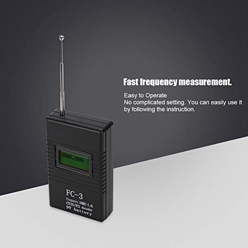 Decodificador de frecuencia, 50MHZ-2.4G Walkie Talkie portátil Medidor de Contador de Potencia de RF RF para Todo Tipo de Walkie Talkie