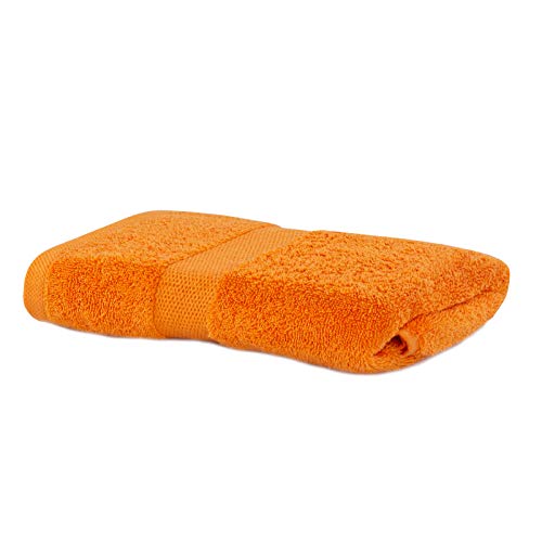 DecoKing Toalla de invitados 30 x 50 cm, algodón, calidad 525 g/m², absorbente, color naranja