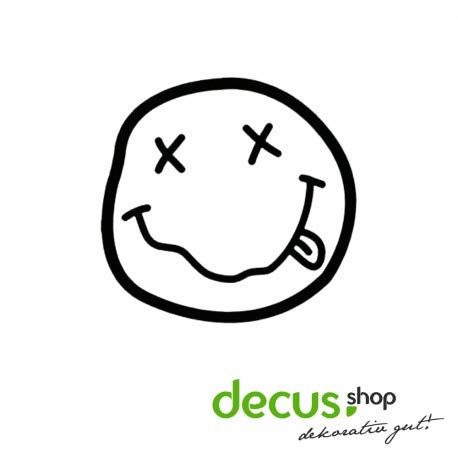 Decus Nirvana Smiley Face Grunge Kurt Cobain // Pegatinas OEM JDM Style