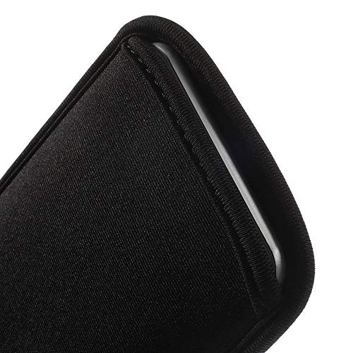 DFV mobile - Funda Tipo Calcetin de Neopreno Impermeable, Extrafina y Protectora de Golpes para Samsung Galaxy A71 5G UW (2020) - Negra