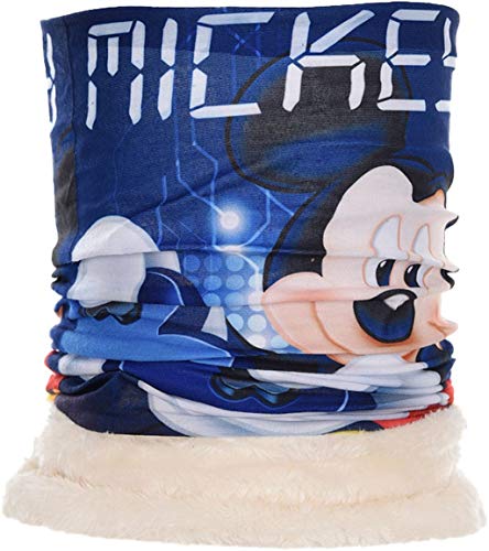 Disney Micky Mouse - Bufanda con forro polar de coral beige Talla única