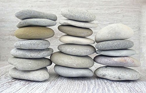 DIY Art Studio ZenStones/1 kg Piedras planas/piedras marinas/piedras/piedras decorativas/piedras de mandala/casco/piedras de playa/piedras artísticas/decoración de playa/arte de playa