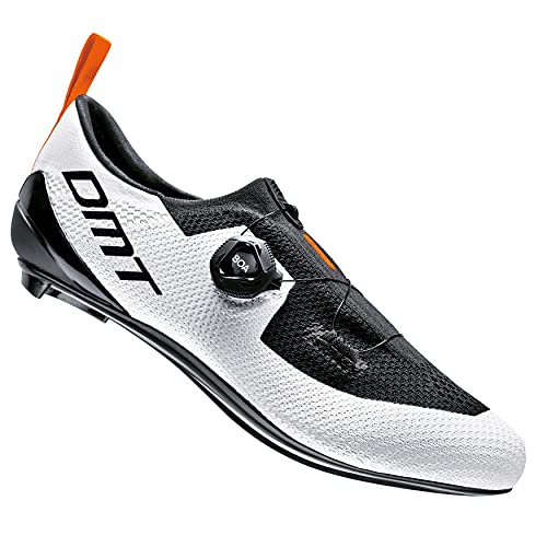 DMT KT1 Triatlón Zapatillas de Ciclismo, blanco y negro, 44 EU