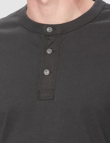 Dockers LS HENLEY, Camiseta para Hombre, Gris (Steelhead), XL