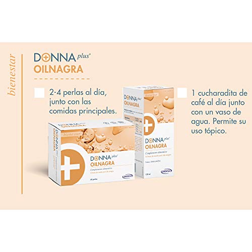 DonnaPlus Oilnagra Perlas - 60 Cápsulas - de 2 a 4 perlas al día, 60 Unidad (Paquete de 1)