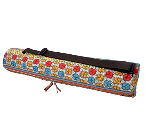 #DoYourYoga Yogabag »Sunita« Yoga Mat Bag Made of High-Class Canvas, for yogamats up to 180 x 60 x 0,3 cm. Pattern 1