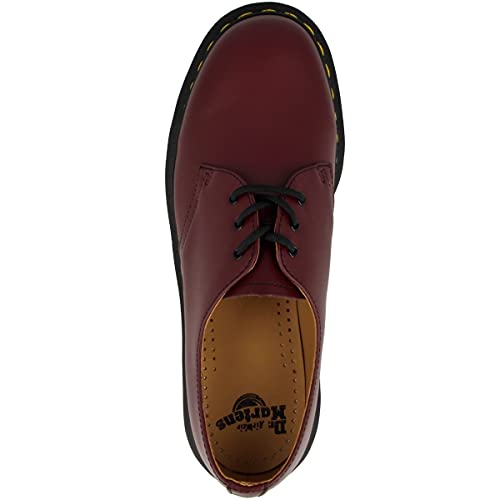 Dr. Martens 1461 Black Smooth, Zapatos con cordones Para Hombre, Rojo (Cherry Derby), 40 EU