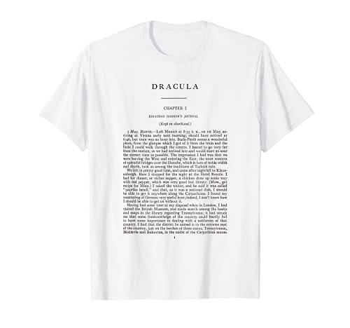 Drácula Bram Stoker Primera Página Camiseta