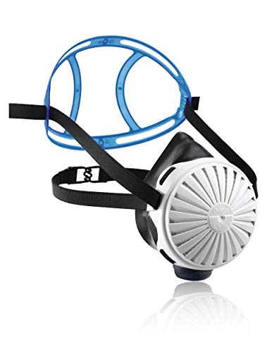 Dräger X-plore 2100® Semi-máscara para protección respiratoria con 5 filtros P3 | Respirador para la Seguridad Ante el Polvo, partículas Finas… (EPDM)
