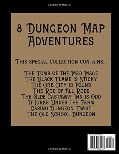 Dungeon Map Adventures 1: Fantasy Tabletop Game Master Resource Book (RPG Map and Dungeon Adventure Collection)