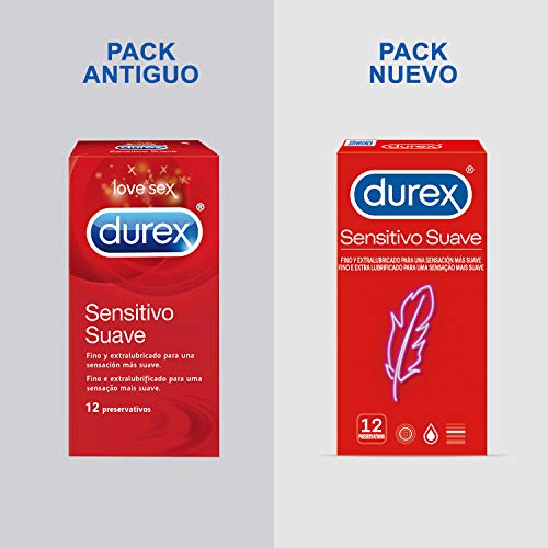 Durex Preservativos Sensitivo Suave para Mayor Sensación - 12 condones