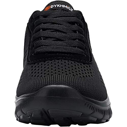 DYKHMILY Zapatillas de Seguridad Hombre Ligeras Transpirable Zapatos de Seguridad Trabajo Punta de Acero Calzado de Seguridad Deportivo (Negro,42 EU)