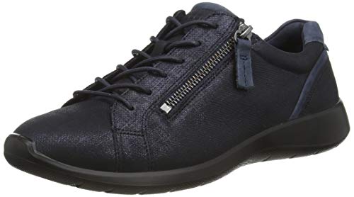 Ecco Soft 5, Zapatillas Mujer, Azul (Marine/Navy), 38 EU