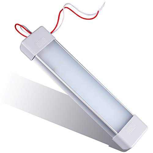 EDS Service Barra de Luces LED para Interior (12 V), lámpara de Luces Interiores, Tira de Luces Blancas universales para Caravana, Furgoneta, Coche, Autocaravana, Autocaravana, Barco, baño (1PCS)