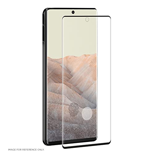 EIGER Cristal de montaña 3D para Google Pixel 6 Pro Protector de pantalla de vidrio templado premium en transparente/negro con kit de limpieza
