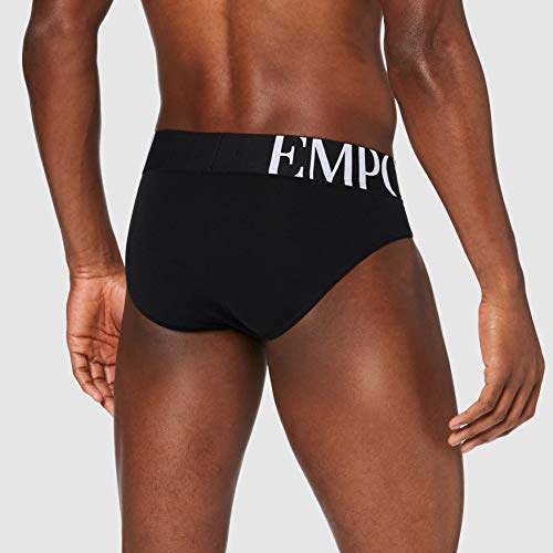 Emporio Armani Underwear CC716 110814 00020 Slip, Hombre, Negro (Black), M