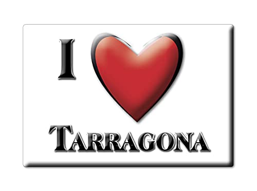Enjoymagnets TARRAGONA (T) Souvenir IMANES DE Nevera ESPAÑA CATALUÑA IMAN Fridge Magnet Corazon I Love