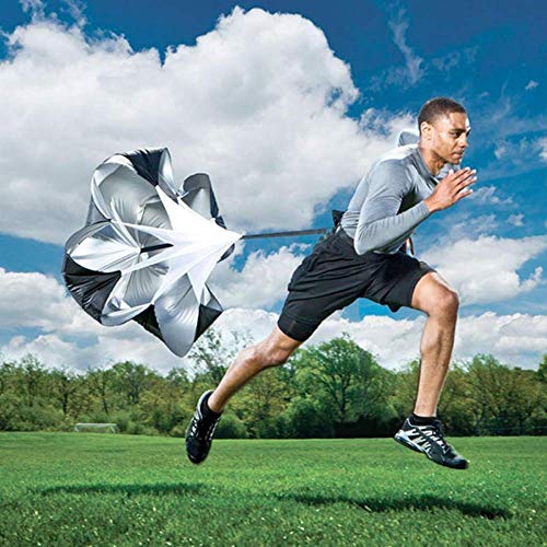 Entrenamiento de resistencia rápido con fútbol en paracaídas Sprint Entrenamiento para velocidad fuerte condición física Entrenamiento de fuerza básico trote inicio recuperación desarrollo muscular