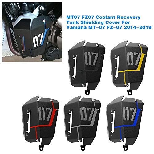 Entweg MT07 FZ07 Cubierta Protectora del Tanque de recuperación de refrigerante para Yamaha MT-07 FZ-07 2014-2019