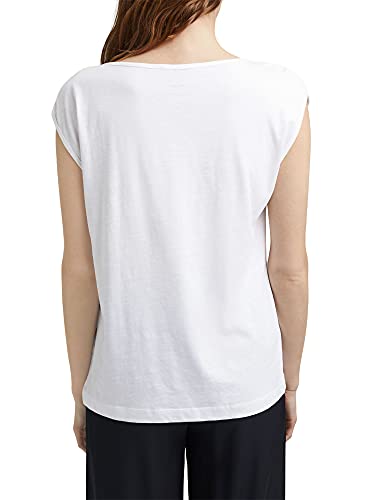ESPRIT Collection 061eo1k303 Camiseta, Blanco, XXL para Mujer