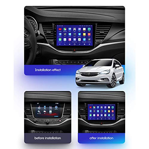 Estéreo para automóvil Android 10.0 Compatible con radio Opel Astra K 2015-2019 Navegación GPS Unidad principal de 9 pulgadas Pantalla táctil Reproductor multimedia MP5 Receptor de video con 4G WiFi