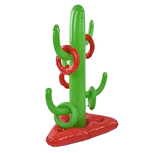 EVTSCAN Inflable Cactus Férula Juguete Interesante PVC Piscina Lanzar Juguete para Fiesta en la Playa