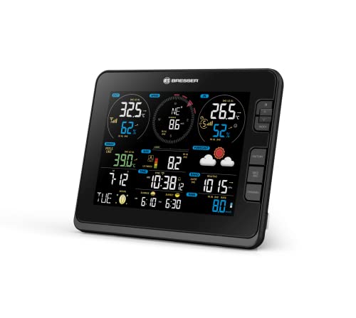 Explore Scientific 7-in-1 WiFi Professional Weather Station with Weather Underground, Negro