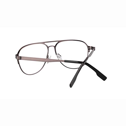 Eyetary Gafas de Lectura con fotocromático, Lente bifocal de asférica lectores de Gafas de Sol de Aviador para UV400/anti deslumbramiento/en Lectura magnificación 1,00 a 3,00 Fuerza,Gungray,+3.0