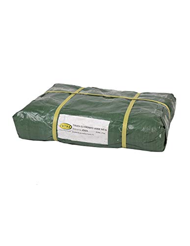 Faura - Lona de protección | Lona Cubierta Impermeable | Polietileno Reforzado - Verde | Varias Medidas | 3x5 m.