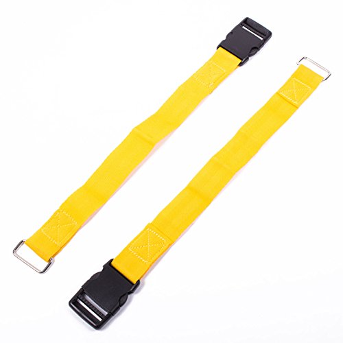 Fiamma Tie Down S - Juego de tensores para toldos (10 piezas), color amarillo