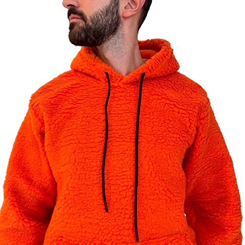 Finest Milan - Sudadera para Hombre Naranja - Sherpa Orange - SHERPAORANGE - Orange, Small