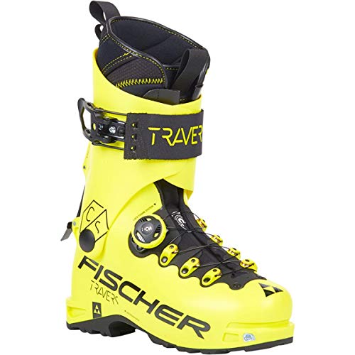 fischer Travers CS - Botas de esquí para Hombre, Amarillo, 28,5