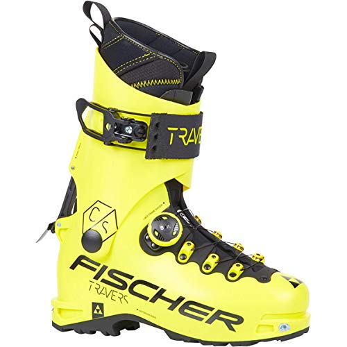 fischer Travers CS - Botas de esquí para Hombre, Amarillo, 28,5