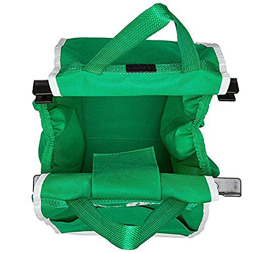 Fliyeong Bolsa de compras grande plegable bolsa reutilizable Trolley Clip al carrito bolsa de comestibles verde creativo y útil