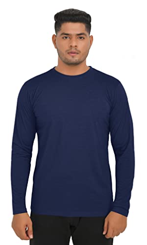 FULL TIME SPORTS® 3 4 6 Paquete Assorted Langarm-, Kurzarm Casual Top Multi Pack Rundhals Camisetas (Medium, 4 Pack - Long Sleeve Verde Negro Marrón Azul Marino)