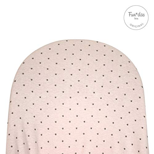 Fundas BCN® - Funda completa para Hamaca BabyBjörn ® Soft y Bliss - Apta para Todos los Modelos - Funda de hamaca bebés - Estampado Little Fun Peach