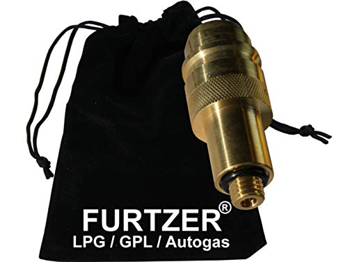 Furtzer LPG GPL Autogas Tankadapter M12 EURONOZZLE Kurz Adapter mit Stoffbeutel by