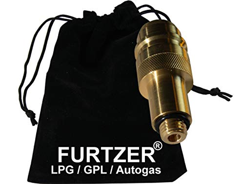 Furtzer LPG GPL Autogas Tankadapter M14 EURONOZZLE Kurz Adapter mit Stoffbeutel by
