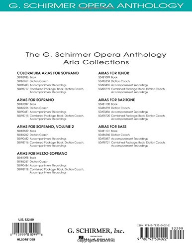G. schirmer opera anothology - arias for tenor: G. Schirmer Opera Anthology