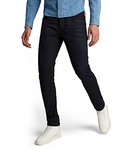G-STAR RAW, hombres Jeans D-Staq 5-Pocket Slim , Azul (dk aged 7209-89), 32W / 32L
