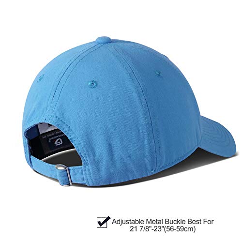 GADIEMKENSD Baseball Cap Summer Polo Dad Hats Mens Outdoor Running Sport Hats Cotton Blank Soft UV Sun Caps Light Breathable Unstructured Trucker Hat for Men Women Girl UPF 50+ Washed Distressed Blue