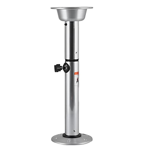 Gaeirt Pata de la Mesa de RV, 22‑28 in Cojinete de 55 Libras Aluminio Ajustable Retirable Kit de Base de Pedestal de Mesa Base de la Pata del Soporte del Pedestal de la Mesa para Camper/Barco