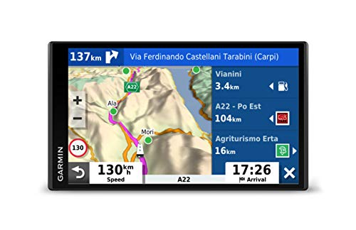 Garmin Camper 780 MT-D, navegador GPS de 6.95" para autocaravanas con tráfico digital y navegación por voz